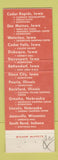 Matchbook Cover - Bishops Des Moines Waterloo Dubuque IA Peoria IL Omaha