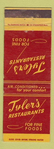 Matchbook Cover - Tyler's Restaurants Miami FL Coral Gables