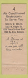 Matchbook Cover - Tyler's Restaurants Miami FL Coral Gables