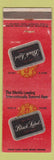 Matchbook Cover - Carling Black Label Beer