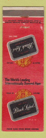 Matchbook Cover - Carling Black Label Beer