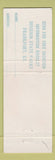 Matchbook Cover - Carter Caves State Park Olive Hill KY