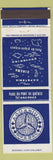 Matchbook Cover - Aquarium Quebec QC