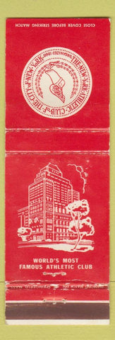 Matchbook Cover - New York Athletic Club New York City WORN