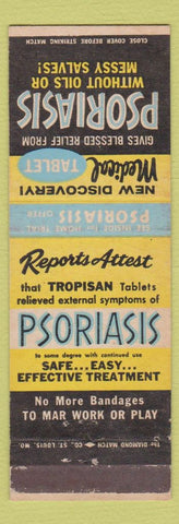 Matchbook Cover - Psoriasis Tablet Drug Chicago IL