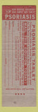 Matchbook Cover - Psoriasis Tablet Drug Chicago IL