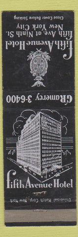 Matchbook Cover - Fifth Avenue Hotel New York City