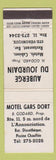 Matchbook Cover - Motel Gars Dort Ste Veronique QC