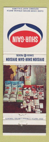 Matchbook Cover - Shur Gain Feeds Canada