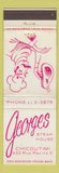 Matchbook Cover - Georges Steak House Chicoutimi QC STAINED