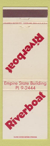 Matchbook Cover - Riverboat Empire State Building New York City