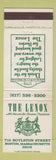 Matchbook Cover - The Lenox Boston MA hotel