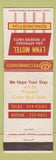 Matchbook Cover - Lynn Motel Edmunston NB
