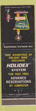 Matchbook Cover - Holiday Inn Butler PA Brookville Meadville