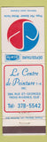 Matchbook Cover - Le Centre De Peinture Trois Rivieres QC