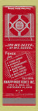 Matchbook Cover - Knapp Wire Fence Cleveland OH