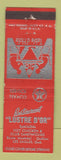 Matchbook Cover - Restaurant Lustre D Or Les Saules QC Texaco oil gas WEAR