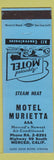 Matchbook Cover - Motel Murietta Merced CA