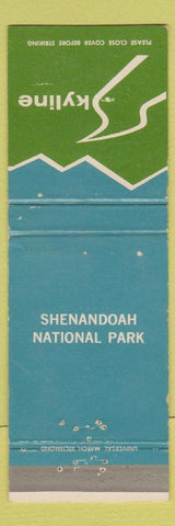 Matchbook Cover - Shenandoah National Park Skyline Luray VA WEAR