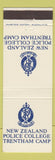 Matchbook Cover - New Zealand Police College Trentham Camp