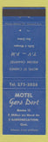 Matchbook Cover - Motel Gars Dort L Annonciation QC