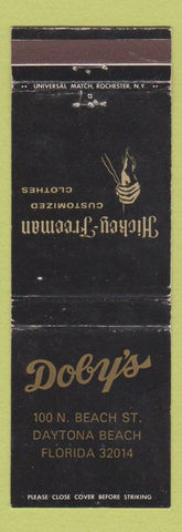 Matchbook Cover - Hickey Freeman Clothes Doby's Daytona Beach FL WEAR