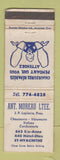 Matchbook Cover - Ant Moreau St Hyacinthe QC WORN