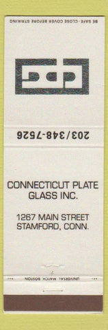 Matchbook Cover - Connecticut Plate Glass Stamford CT