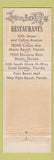 Matchbook Cover - Juniors Miami Coral Gables Palm Beach FL WORN