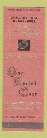 Matchbook Cover - One English Lane Restaurant Wanamassa NJ