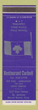 Matchbook Cover - Restaurant Corbeil St Jerome QC