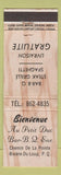 Matchbook Cover - Au Petit Duc BBQ Riviere Du Loup QC