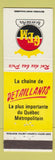 Matchbook Cover - Gem Retail Store Quebec QC
