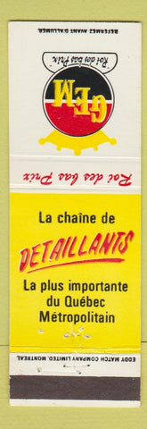 Matchbook Cover - Gem Retail Store Quebec QC