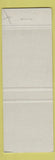 Matchbook Cover - Epiceries Wellington Grocery Sherbrooke QC girlie