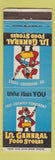 Matchbook Cover - Lil General Grocery