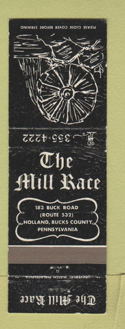 Matchbook Cover - Mill Race Holland Bucks County PA