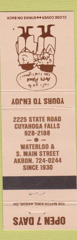 Matchbook Cover - Art's Place Akron Cuyahoga Falls OH