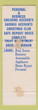 Matchbook Cover - Clearfield Trust Bank Clearfield PA