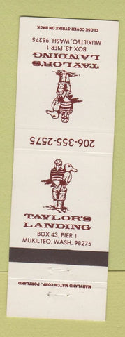 Matchbook Cover - Taylor's Landing Mukilteo WA