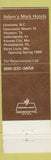 Matchbook Cover - Adam's Mark Hotel Indianapolis IN Quincy's
