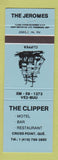 Matchbook Cover - Clipper Motel Restaurant Cross Point QC