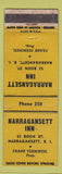 Matchbook Cover - Narragansett Inn RI WEAR