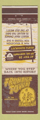 Matchbook Cover - Frontier Town North Hudson NY