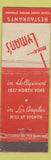 Matchbook Cover - Mike Lyman's Restaurants Hollywood Los Angeles CA WEAR