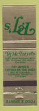 Matchbook Cover - PJ McIntyres Cleveland OH North Olmsted