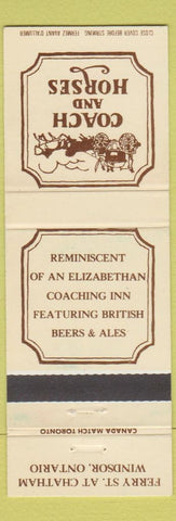 Matchbook Cover - Coach and Horses Windsor ON