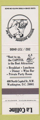 Matchbook Cover - Brasserie Parisienne Wine Bar Washington DC