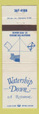 Matchbook Cover - Watership Down Restaurant ST Petersburg Beach FL