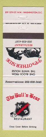 Matchbook Cover - JP's Other Side Restaurant Washington DC